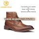 2017 fashion hot sale mens leather shoes boot high quality wholesale mens cow skin ankle length lace up boots for men